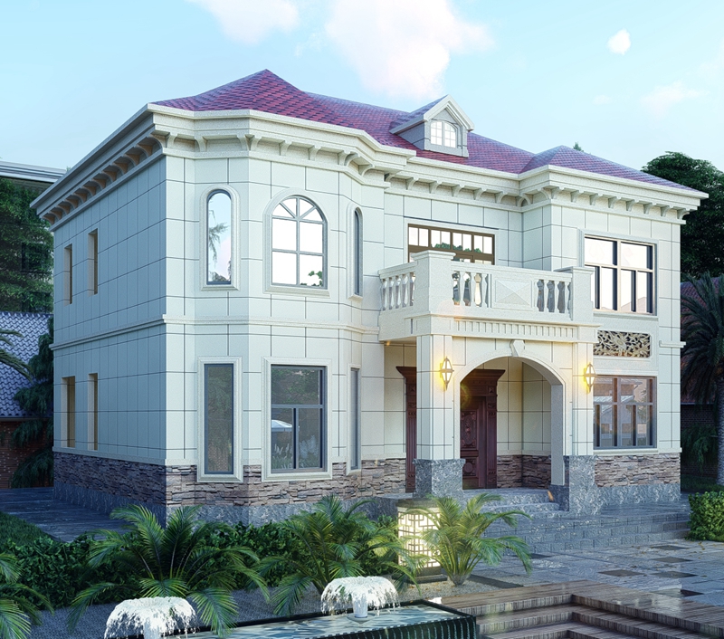 European style steel structure house HL-03