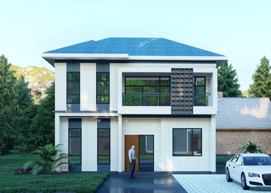 Modern light steel house HL-01
