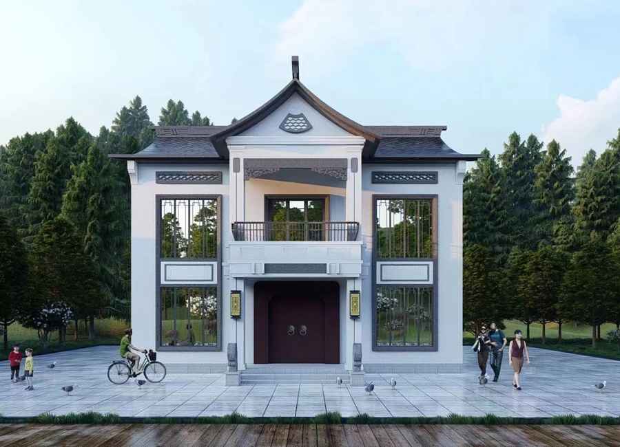 Chinese style light steel house HL-02