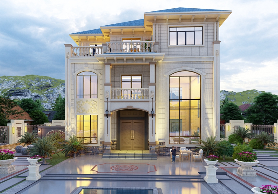 European light steel house HL-01