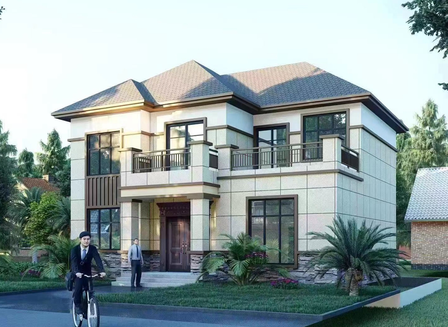 New Chinese style light steel house H-02