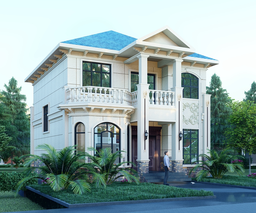 European style steel structure house HL-04