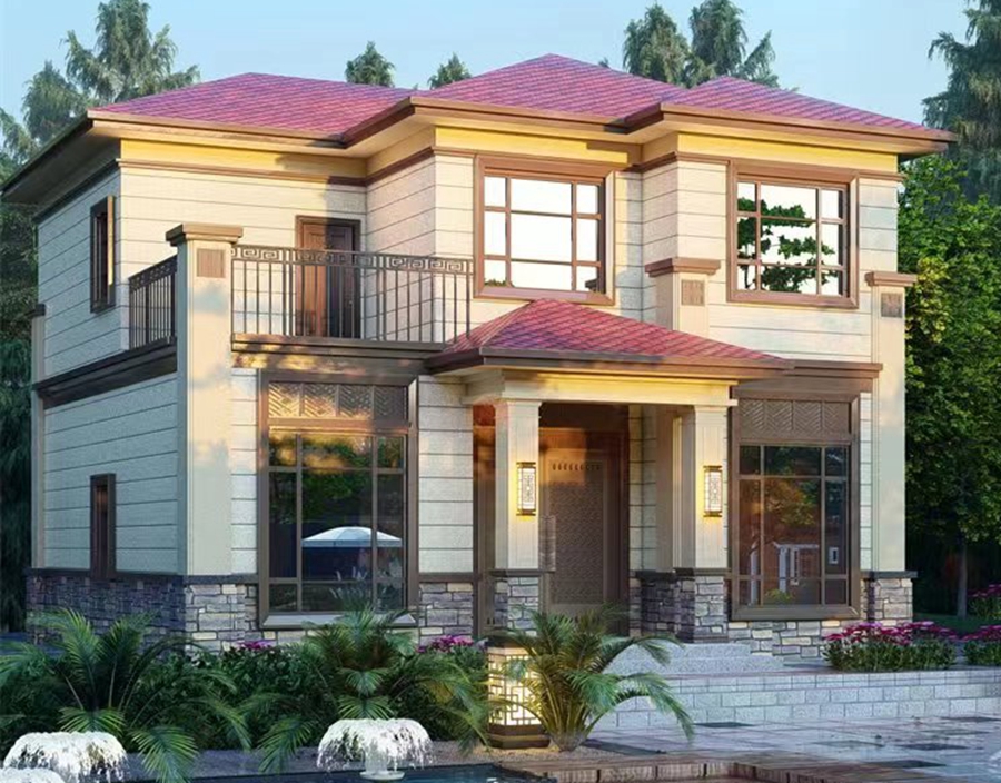 Chinese style light steel house HL-07