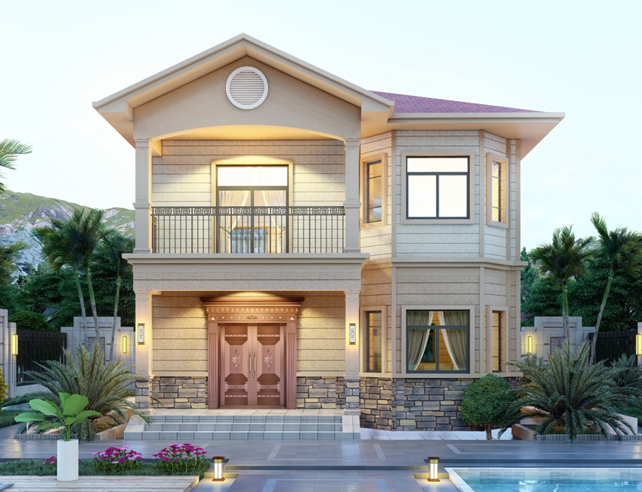 Mediterranean light steel house HL-03