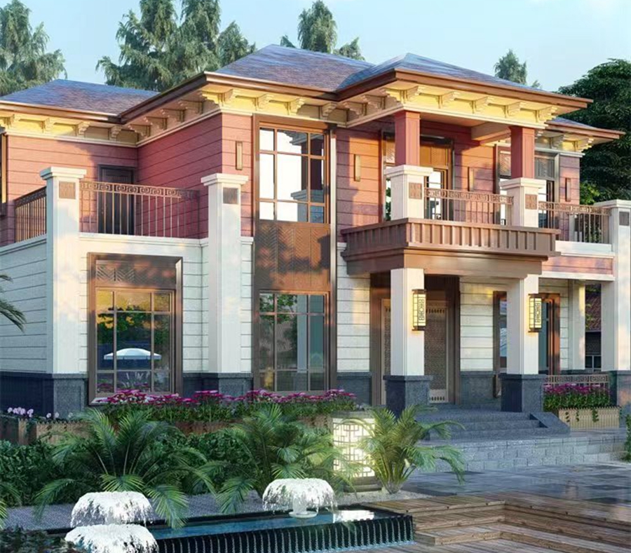 New Chinese style light steel house HL-04