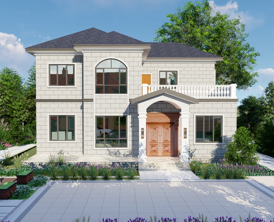 European light steel house HL-055