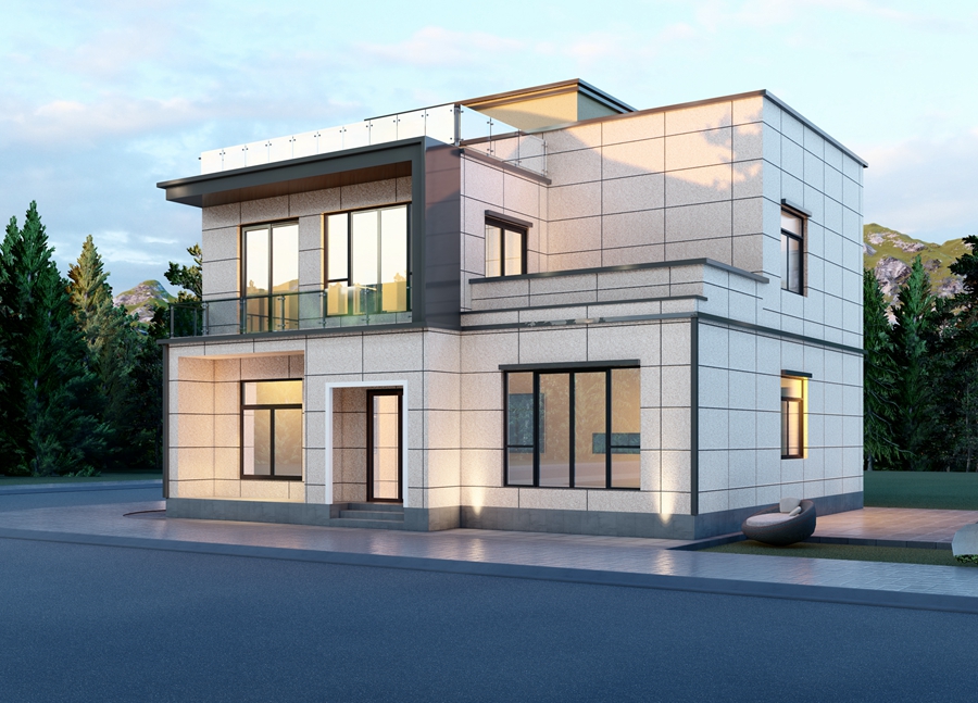Modern light steel house HL-02