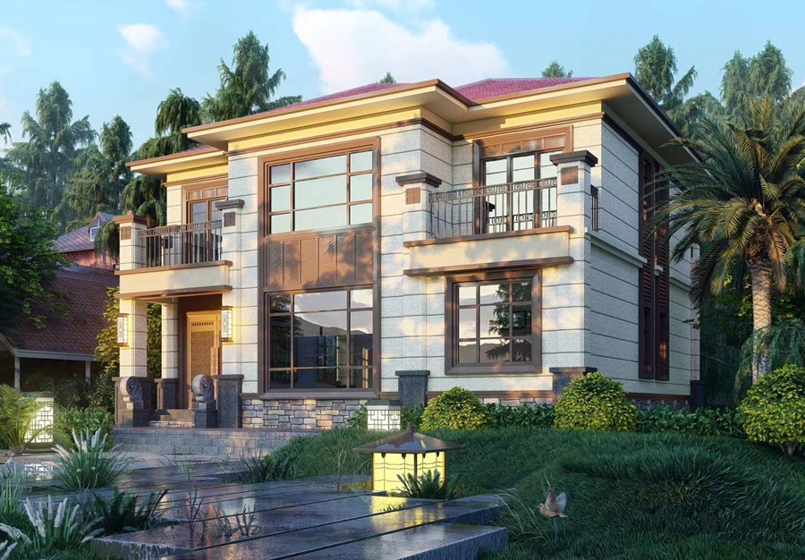 New Chinese style light steel house HL-06