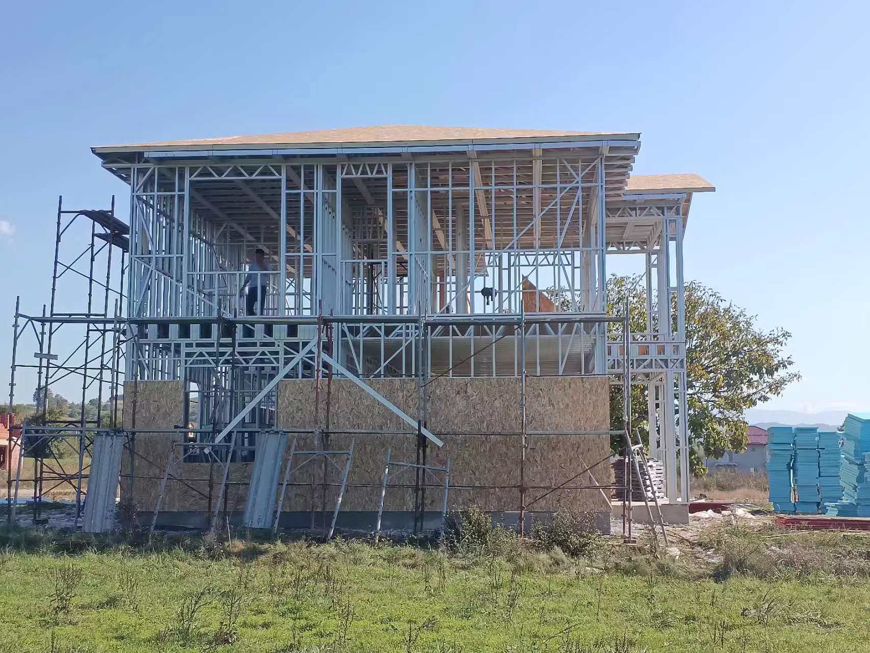 Steel Structure Villa Under Construction