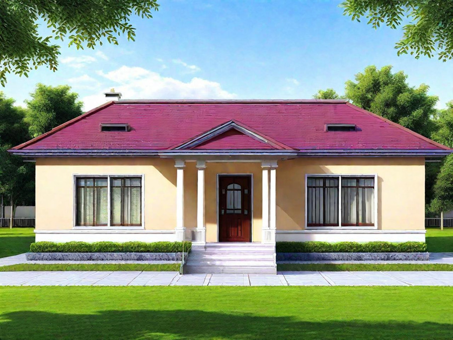 Single-Story Zhongshan-Style Steel Structure house Layout