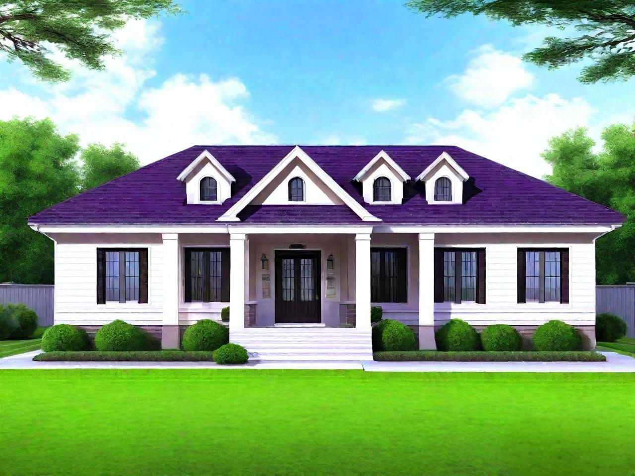 One-Story American-Style Light Steel Villa Layout(image 3）