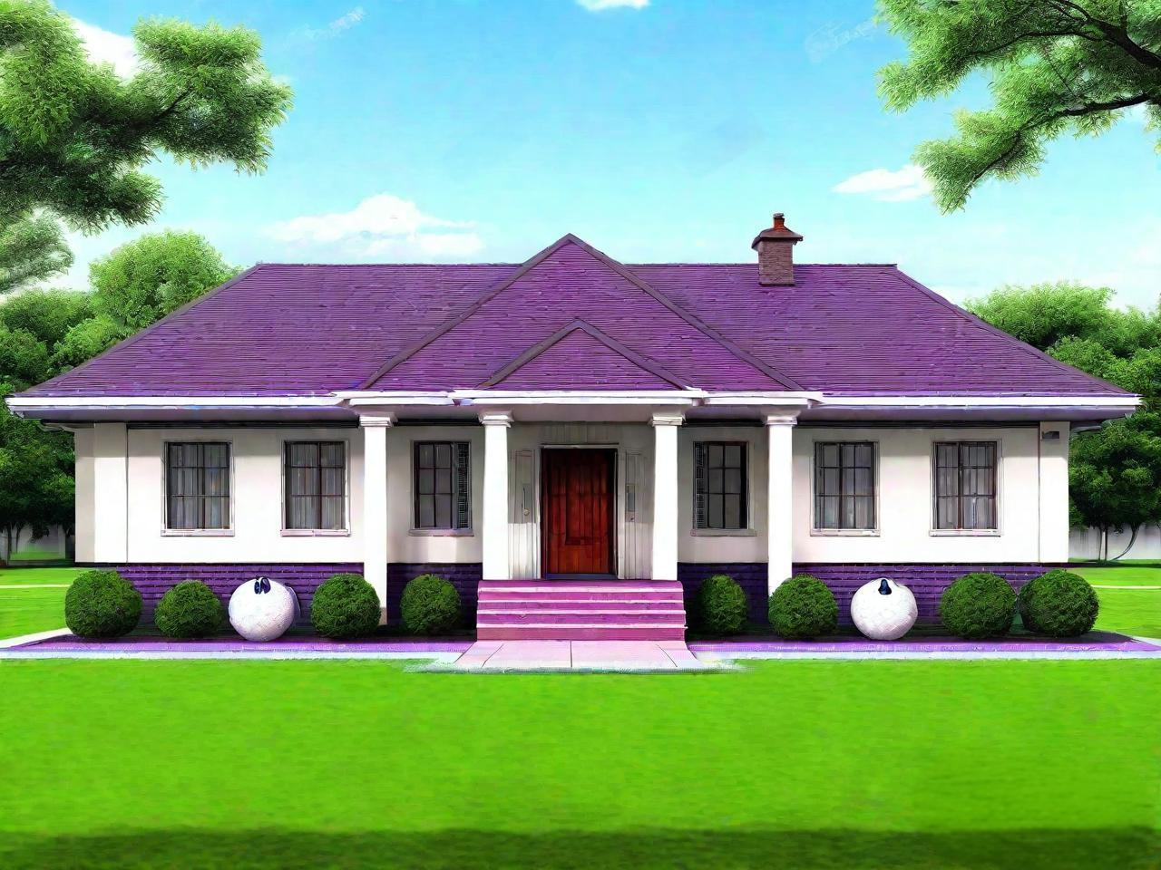One-Story American-Style Light Steel Villa Layout(image 5）