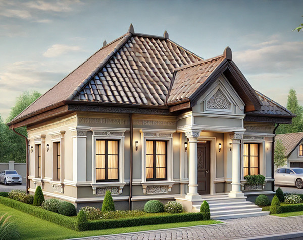 Two-Story European-Style Light Steel Villa Floor Plan