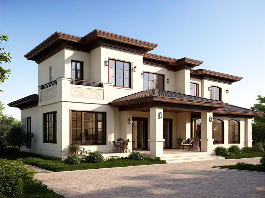 What materials are used in steel structure villas?