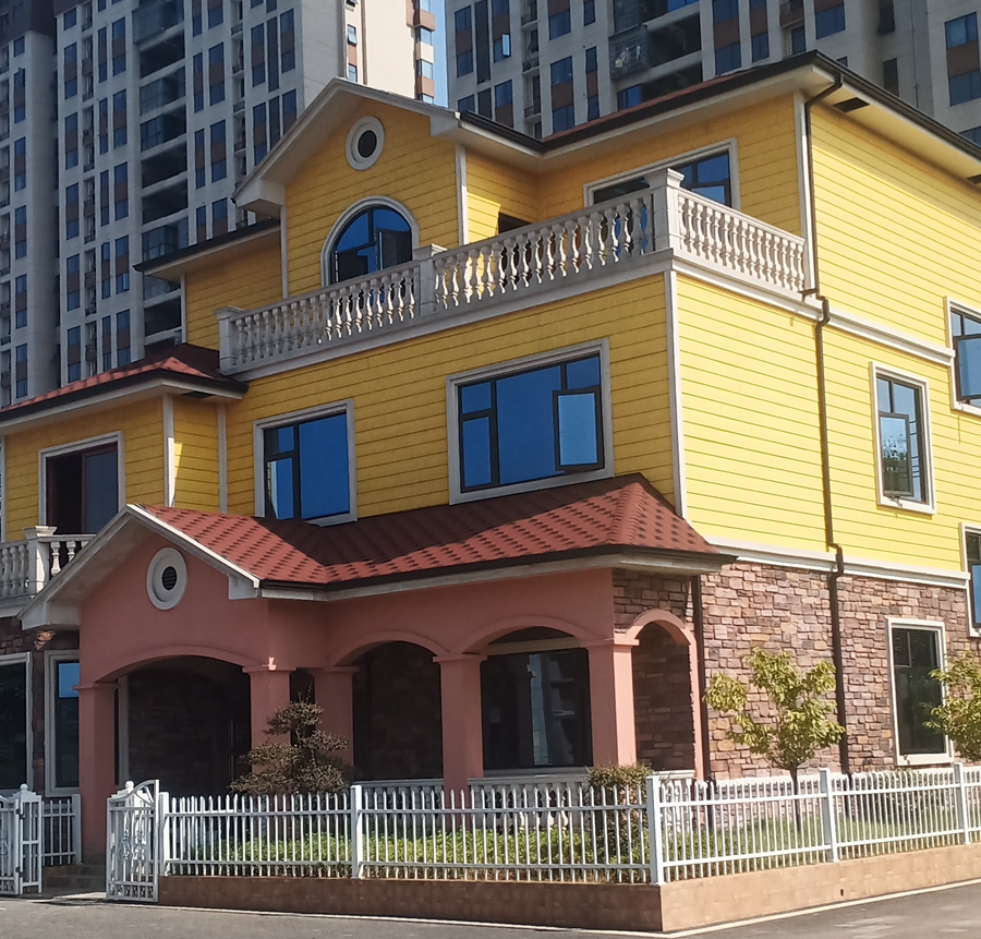 A newly constructed steel structure villa（1）