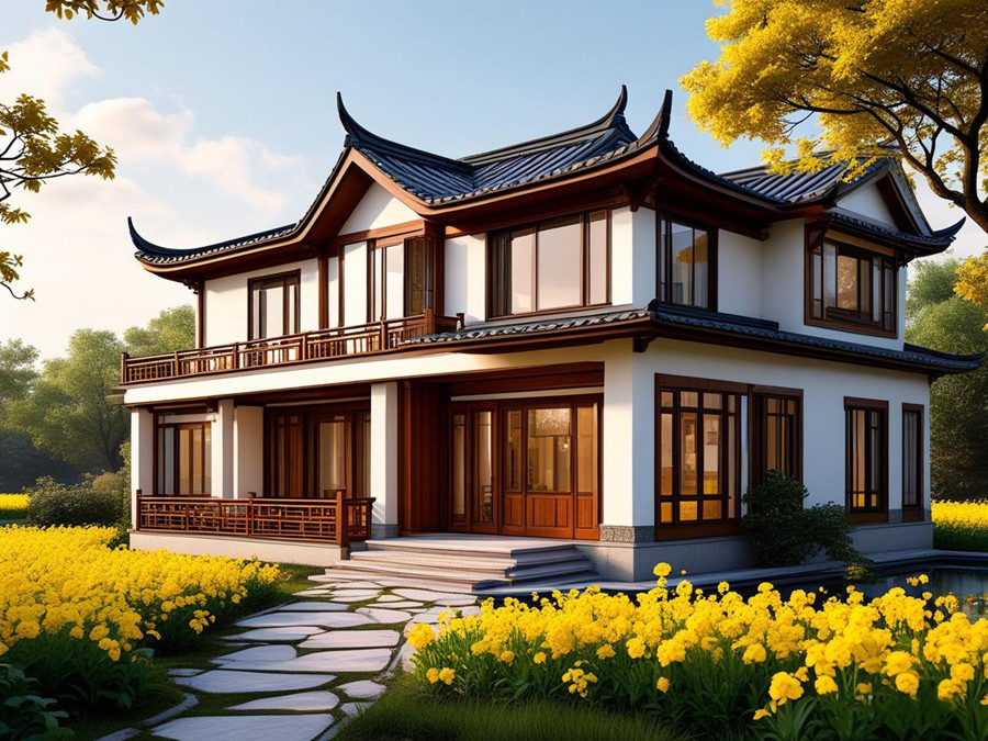Impact of spring season on steel structure villa durability