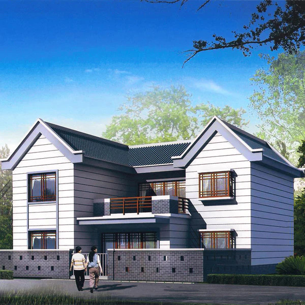 Light steel structure luxury villa