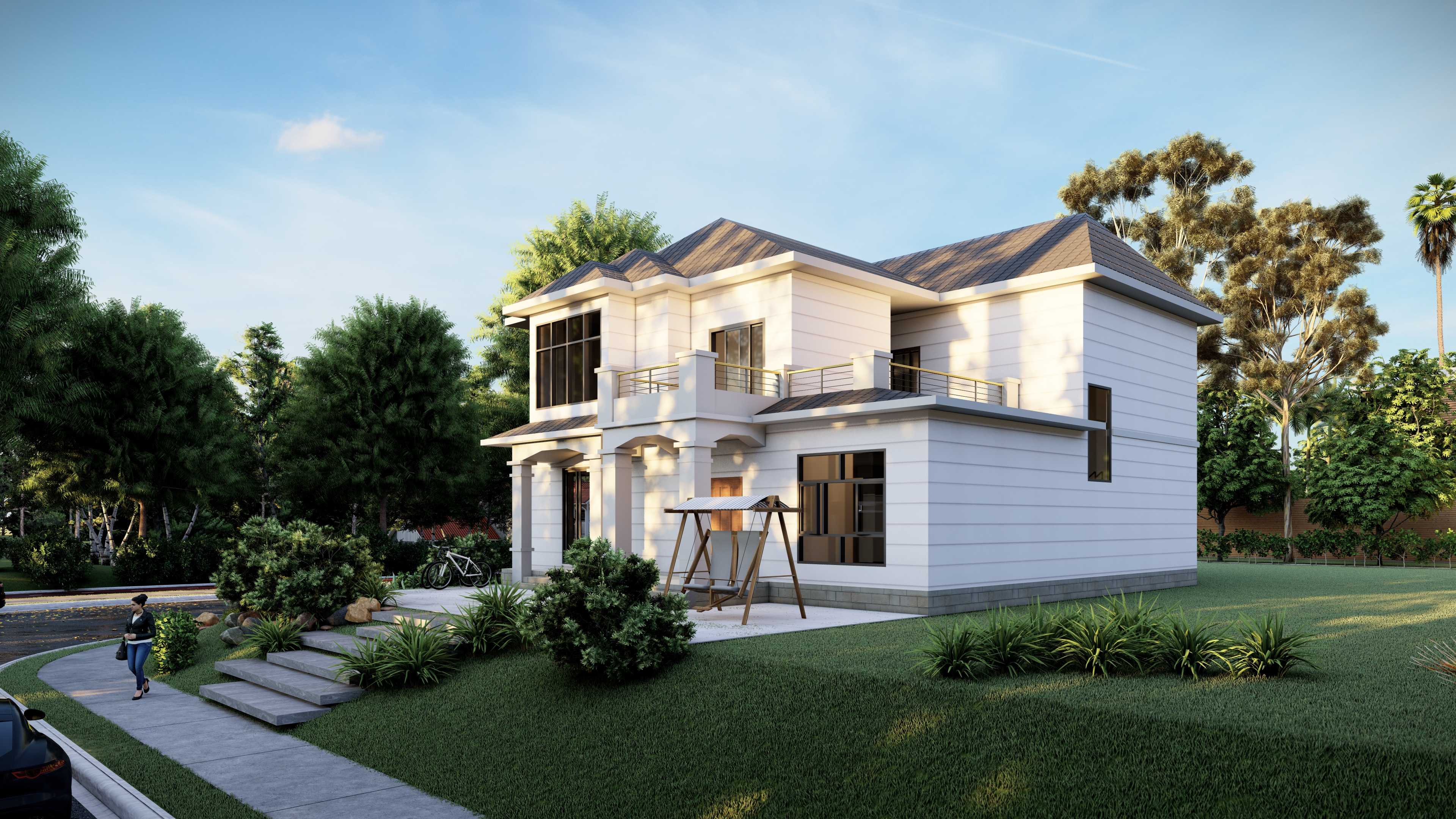 Light steel villa located in the suburbs