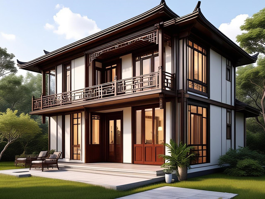 Encountering poetic life in a light steel villa during the Grain Rain season