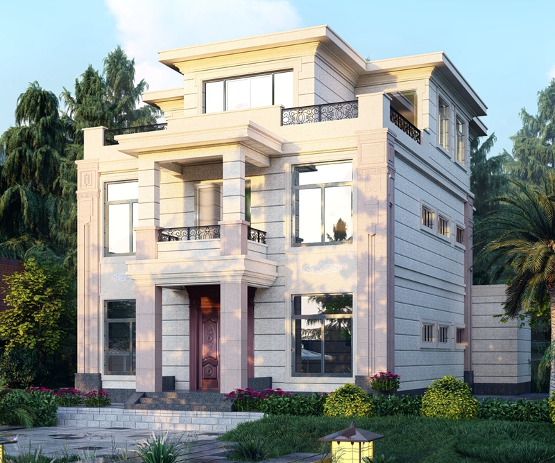 Three story light steel villa