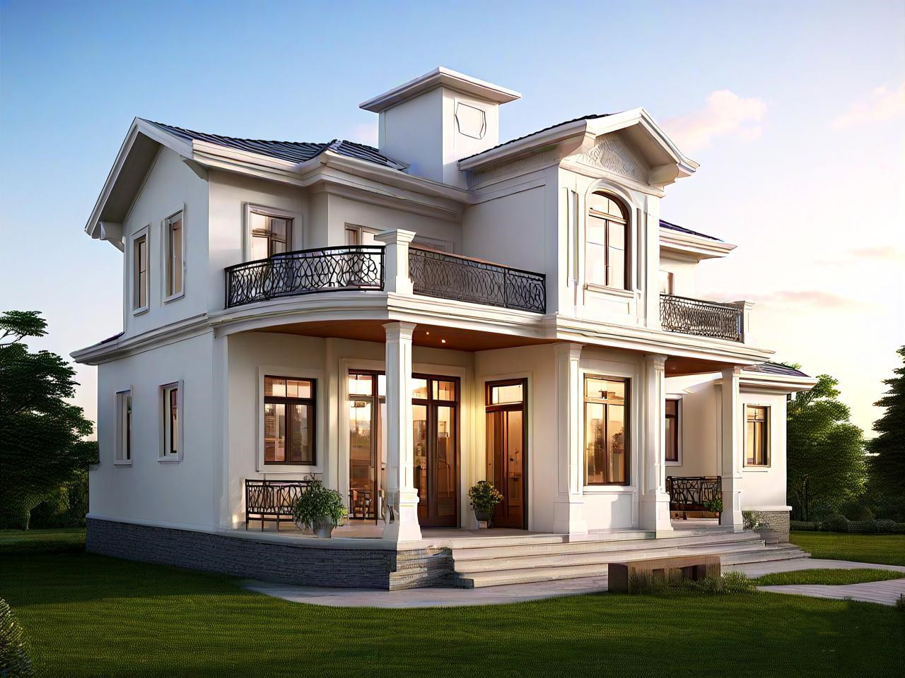 Why is the cost of light steel villas low?